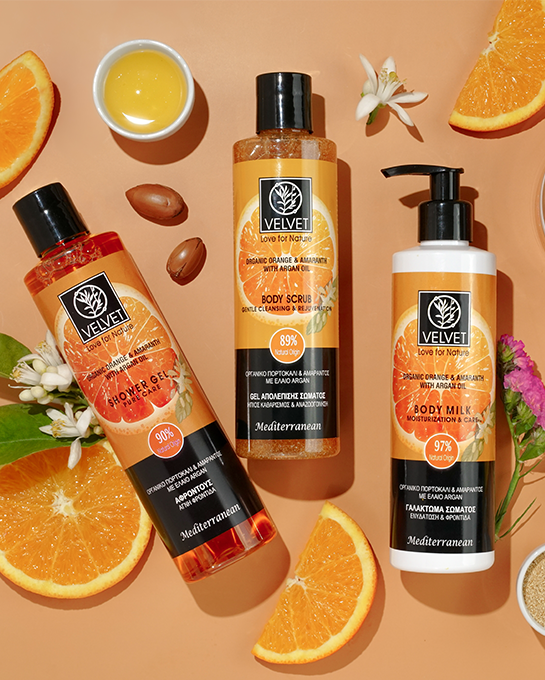 Organic orange & amaranth Collection - Velvet Cosmetics